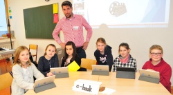 Schüler der Tabletklasse
